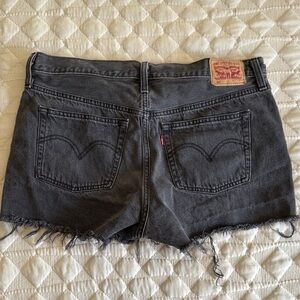 Levi's Women's Dark Gray Jean Shorts